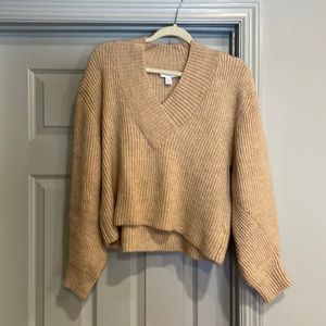 Topshop / Sz S / Gorgeous neutral slightly cropped sweater